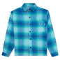 Heavy Flannel Overshirt - Blue/Green
