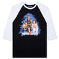 Heavy Metal 3/4 Sleeve Tee - White/Black