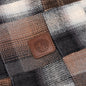 Patchwork L/S Button Up - Brown