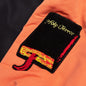 Reversible Varsity Puffer - Black/Orange