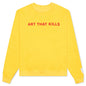 Art That Kills Rev Crewneck - Yellow