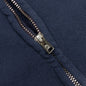 Sun Faded English Zip Hoodie - Navy
