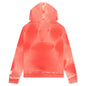 Sun Faded English Zip Hoodie - Red