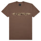 Barbed Wire Tufting Washed T-Shirt - Chocolate