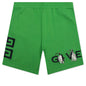 Boxy Fit Branding Embroidery Shorts - Apple Green