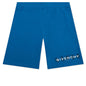 Boxy Fit Reverse Print Shorts - Bright Blue