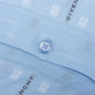 Boxy Fit Shirt w/ Hawaiian Collar - Navy/Light Blue