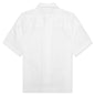 Boxy Fit Shirt w/ Hawaiian Collar - White