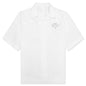Boxy Fit Shirt w/ Hawaiian Collar - White