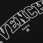 Classic Fit College Embroidery T-Shirt - Black