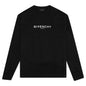 Classic Fit Sweatshirt w/ Reverse Print - Black