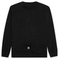 College Embroidered Slim Fit Sweatshirt - Black