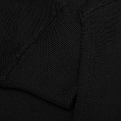 Embroidered Hoodie Classic Fit - Black