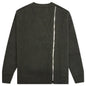 Oversized Crew Neck Sweater - Dark Green