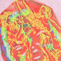 Oversized Printed Jersey T-Shirt - Bright Pink