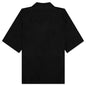 Embroidered College Logo Hawaiian Shirt - Black