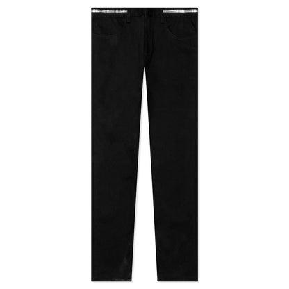 Skinny Denim Trousers 4G Zip - Black