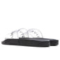 Slide Flat Sandals - White/Black
