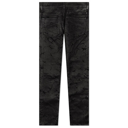 Slim Fit 5 Pocket Trousers - Black