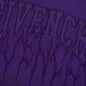 Slim Fit Print Hoodie - Purple