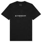 Slim Fit Reverse Print T-Shirt - Black