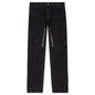 Straight Fit Denim Trousers - Flat Black