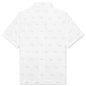 Zipped Boxy Fit Shirt - White