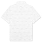 Zipped Boxy Fit Shirt - White
