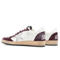 Women's Sneakers Leather Suede Ball Star - Red Wine/White
