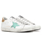 Women's Super-Star Sneakers - White/Green/Gold