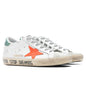 Women's Super-Star Sneakers - White/Orange/Pastel Green