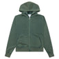 Good Morning Cops Vintage Wash Zip Hoodie - Washed Green