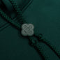 Gothic Stacked Logo Printed Hoodie - Green