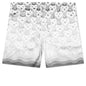 Gradient Heart Monogram Drawstring Shorts - Grey