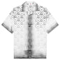 Gradient Heart Monogram S/S Cuban Collar Shirt - Grey