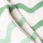 Gradient Wave Texture Shorts - Green/White