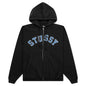Graphic Zip Hoodie - Washed Black