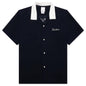 Hacking Short Sleeve Silk - Navy