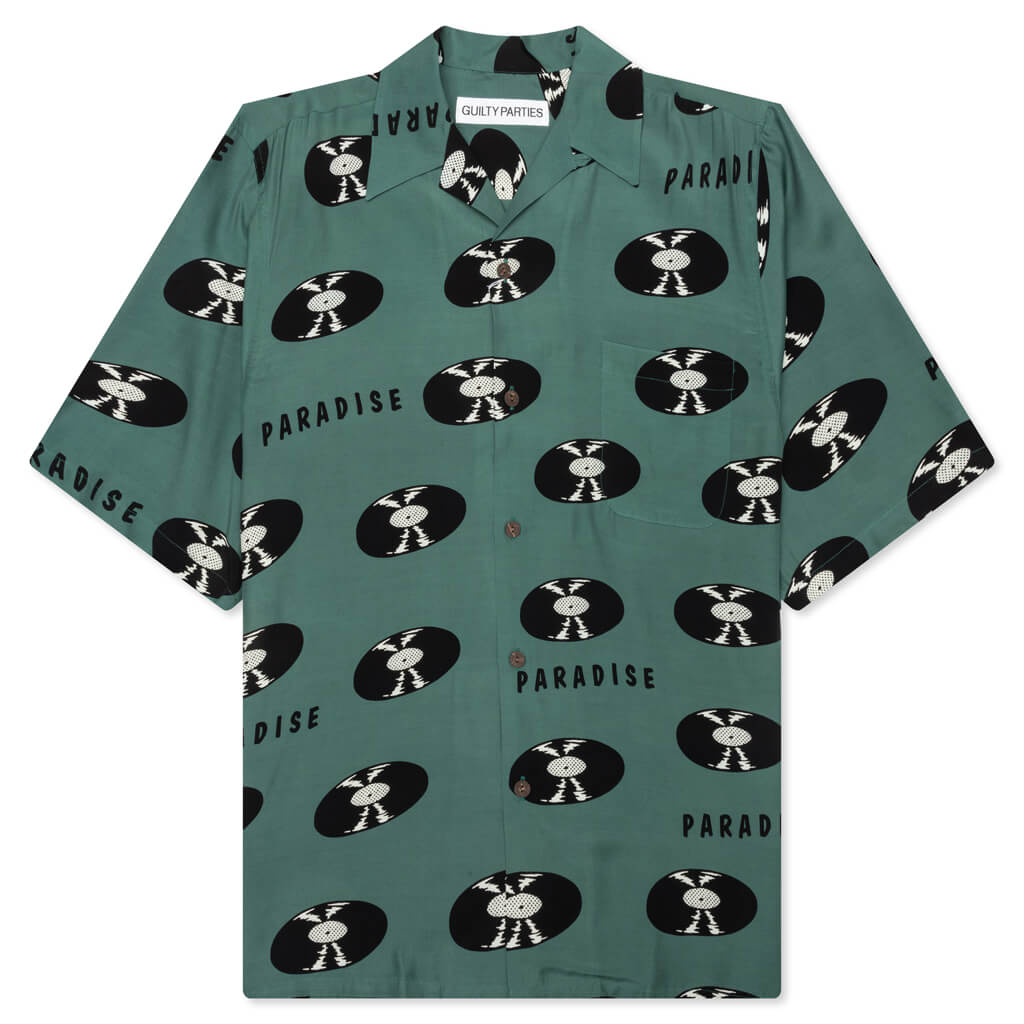 Hawaiian S/S Shirt Type-4 - Green