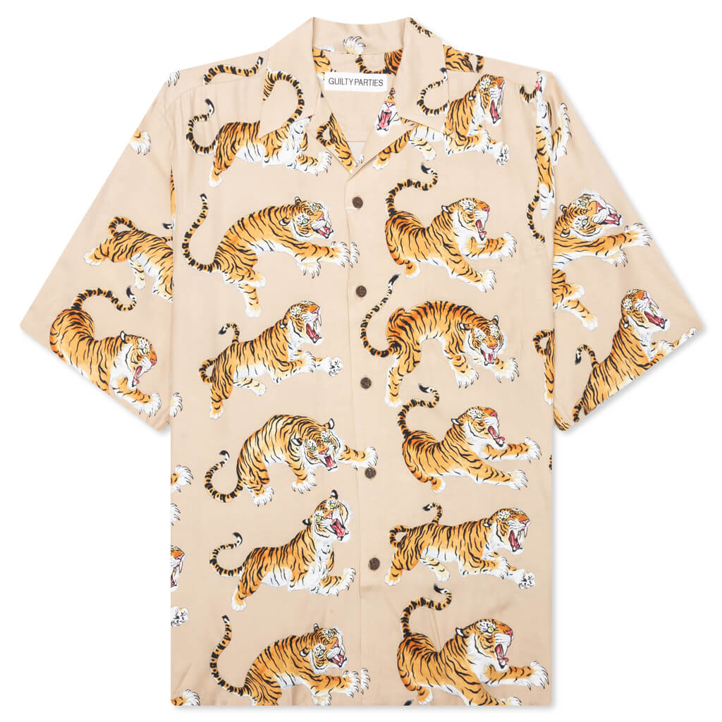 Hawaiian S/S Shirt Type-6 - Beige