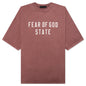 Heavy Crewneck Tee - Crimson