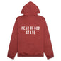 Heavy Fleece Fullzip Hoodie - Crimson