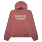 Heavy Fleece Hoodie - Crimson