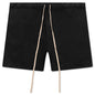 Heavy Fleece Soccer Short - Black