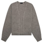 Heavy Waffle Cardigan - Heather Gray