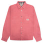 Heavy Washed Canvas Shirt - Berry