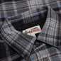 Heavy Washed Plaid Shirt - Blue