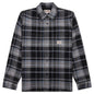 Heavy Washed Plaid Shirt - Blue