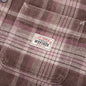 Heavy Washed Plaid Shirt - Brown