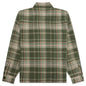 Heavy Washed Plaid Shirt - Green